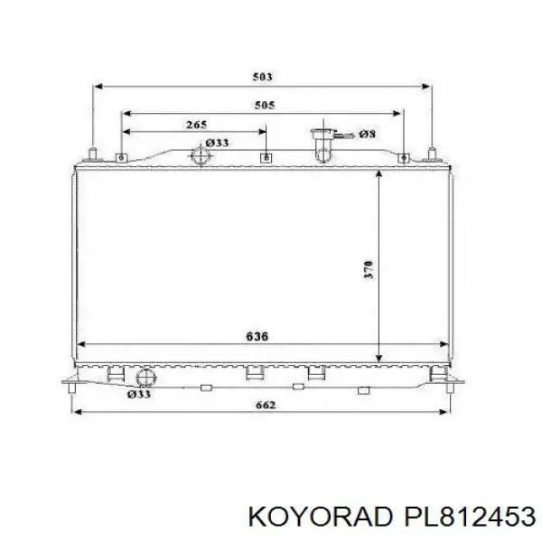 PL812453 Koyorad радиатор