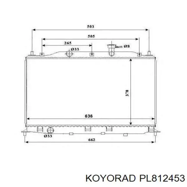 Радиатор PL812453 Koyorad