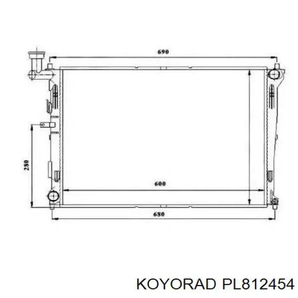 Радиатор PL812454 Koyorad