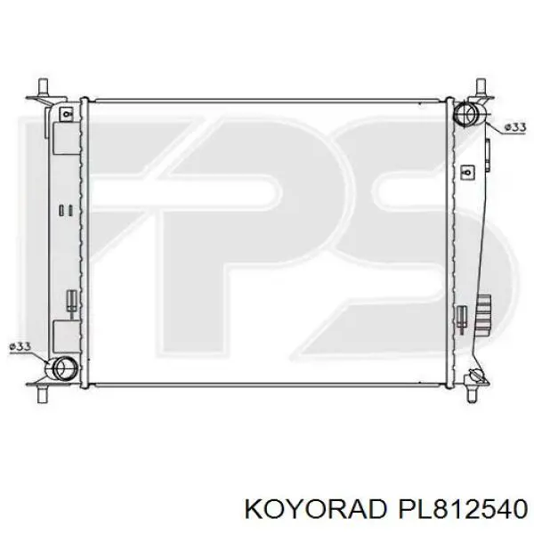 Купить PL812540 Koyorad Радиатор водяной