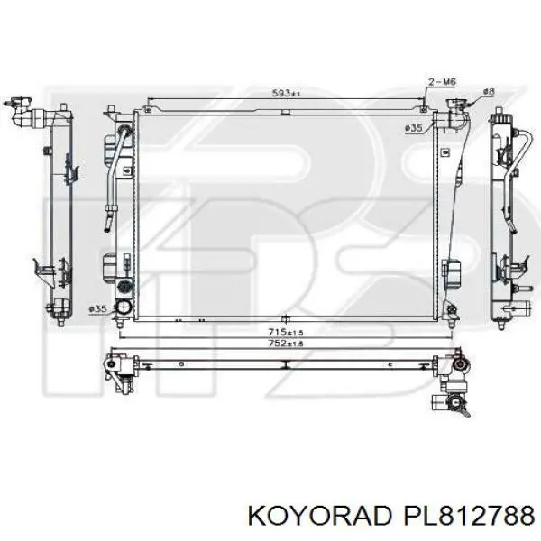 Радиатор 41D1082 Polcar