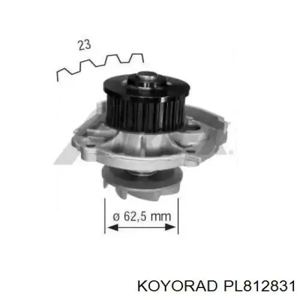 Радиатор охлаждения двигателя Koyorad PL812831 цена, от 93.77 USD