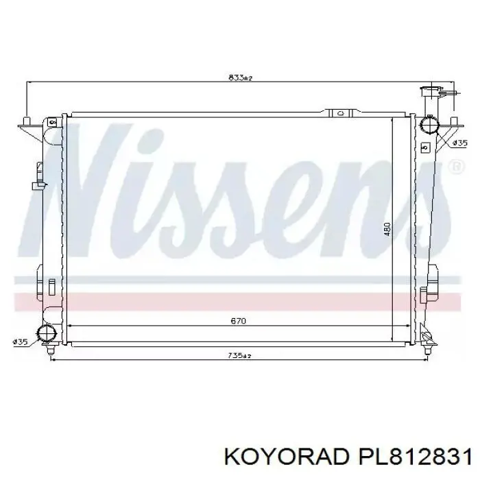 PL812831 Koyorad Радиатор основной
