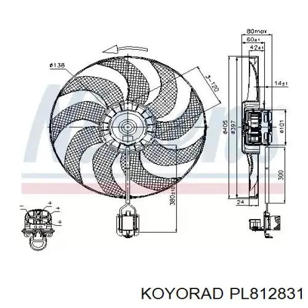 Купить PL812831 Koyorad Радиатор водяной