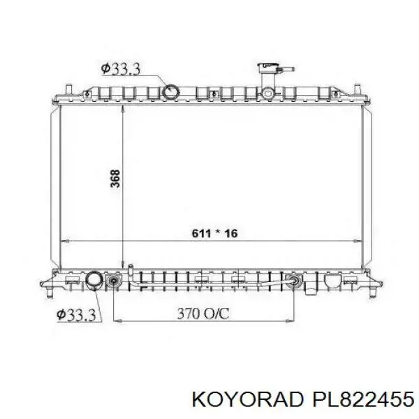 Радиатор 4117085 Polcar