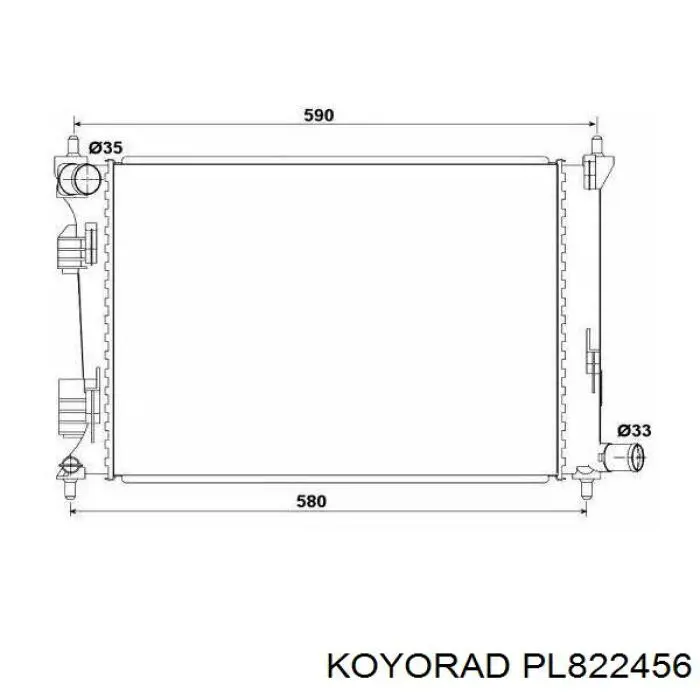 PL822456 Koyorad Радиатор основной