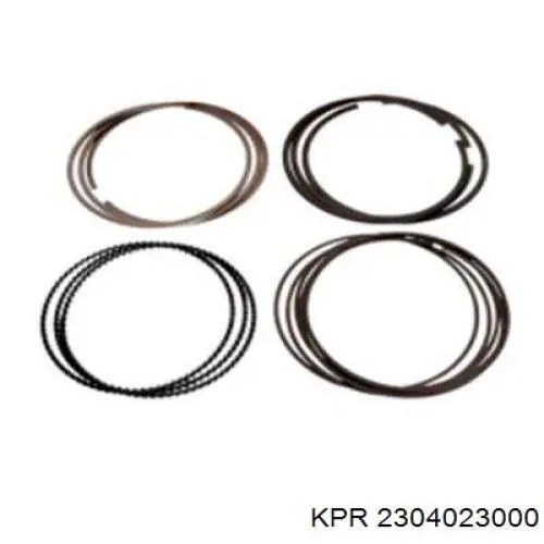 2304023000 KPR кольца поршневые комплект на мотор, std.