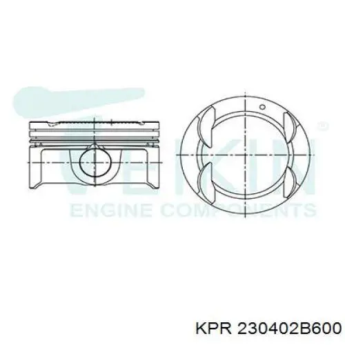 Кольца поршневые 42060STD TPR