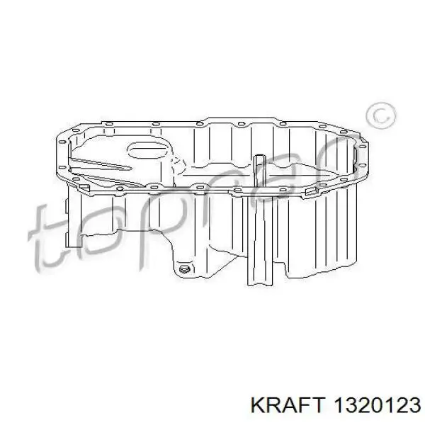 1320123 Kraft поддон масляный картера двигателя