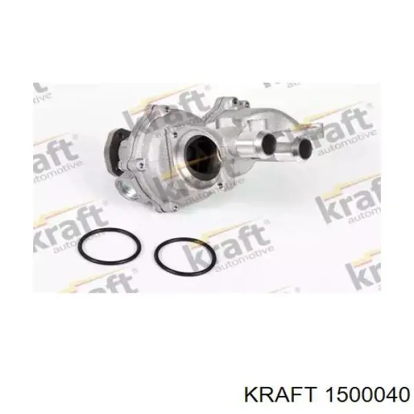 1500040 Kraft помпа водяная (насос охлаждения, в сборе с корпусом)