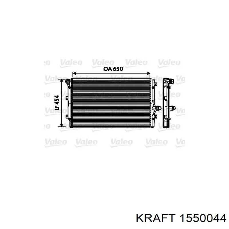 Радиатор охлаждения двигателя Kraft 1550044 цена, от 56.31 USD