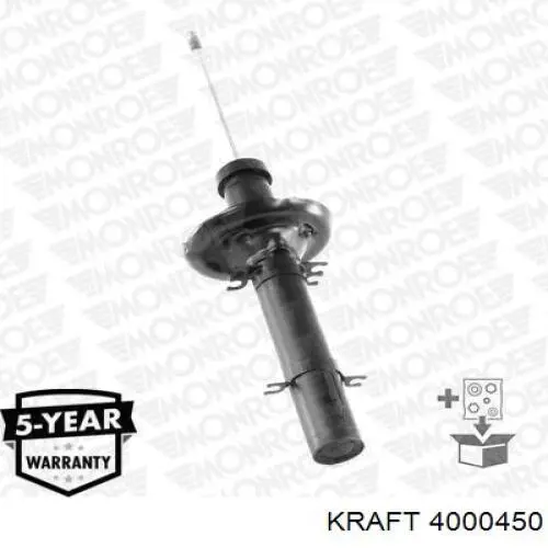 Стойка амортизатора передняя Kraft 4000450 цена, от 30.67 USD