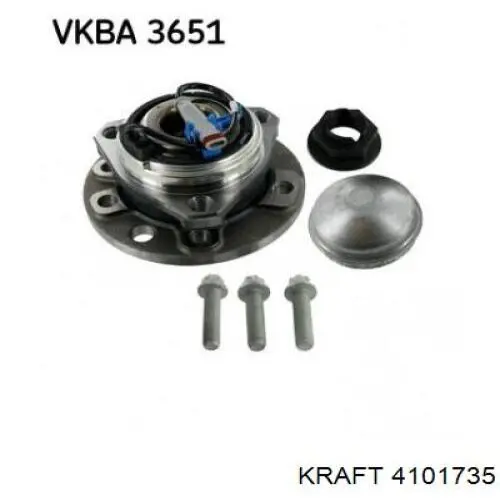 Купить 4101735 Kraft Ступица переднего колеса