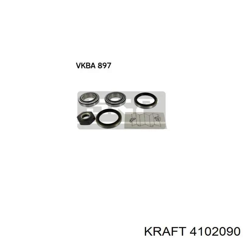 4102090 Kraft Подшипник ступицы задней