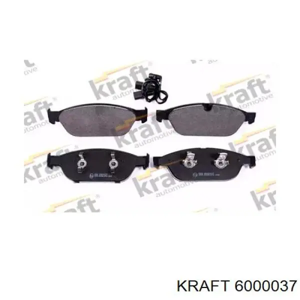 Колодки тормозные передние дисковые KRAFT 6000037