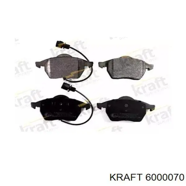 6000070 Kraft колодки тормозные передние дисковые