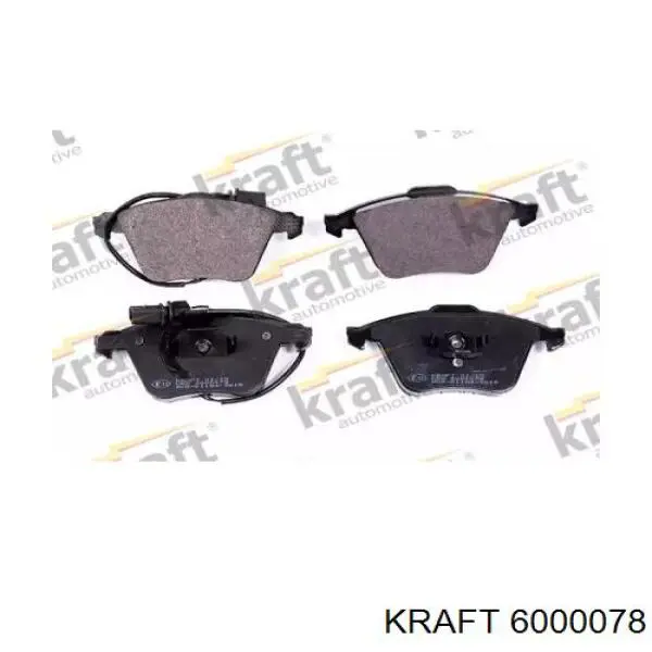 Колодки тормозные передние дисковые KRAFT 6000078