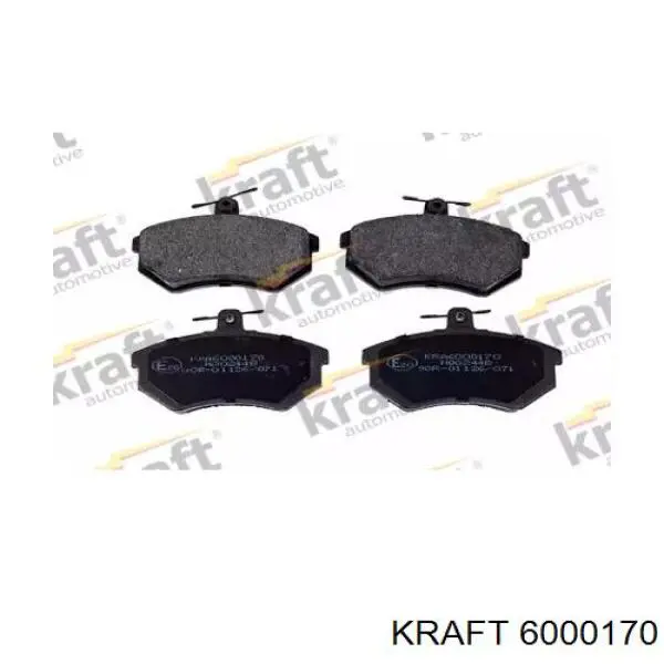 Колодки тормозные передние дисковые KRAFT 6000170