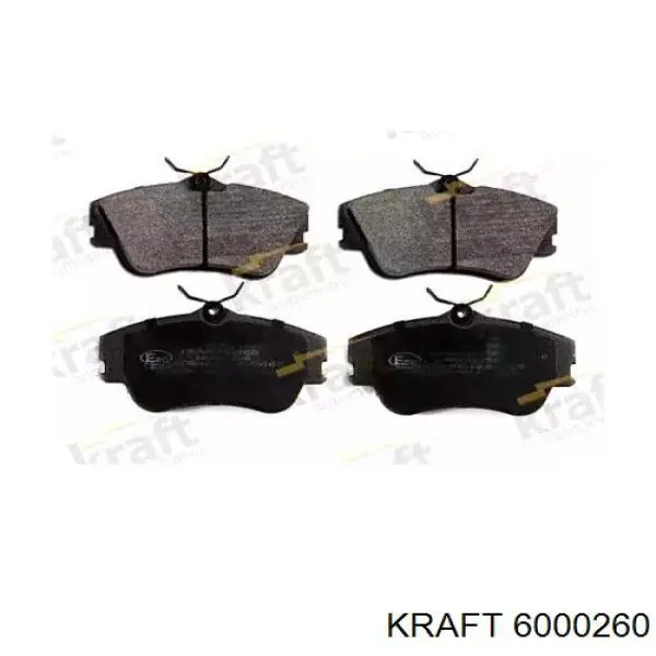 Колодки тормозные передние дисковые KRAFT 6000260