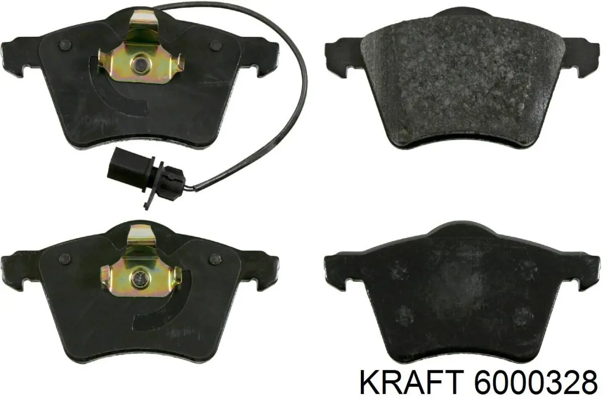 6000328 Kraft колодки тормозные передние дисковые