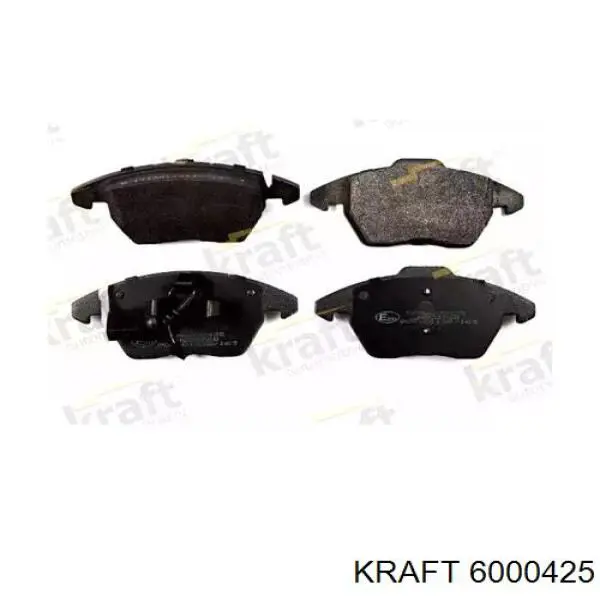 Колодки тормозные передние дисковые KRAFT 6000425