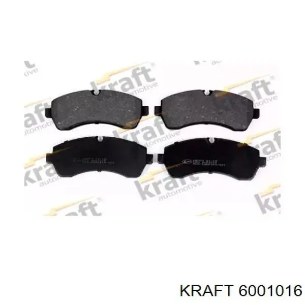 6001016 Kraft колодки тормозные передние дисковые