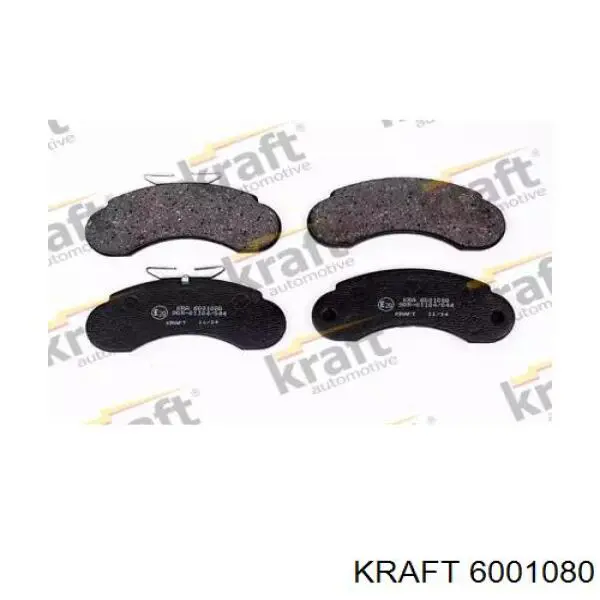 6001080 Kraft колодки тормозные передние дисковые