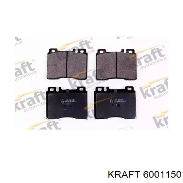 6001150 Kraft колодки тормозные передние дисковые