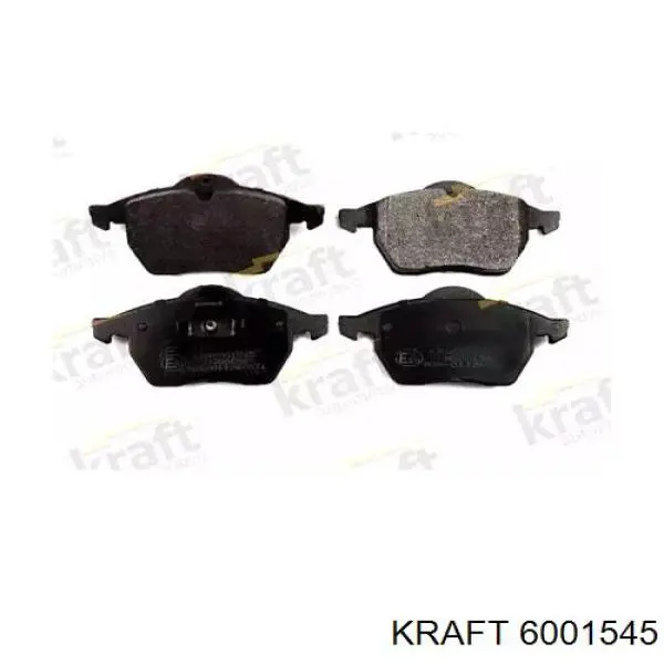 6001545 Kraft колодки тормозные передние дисковые