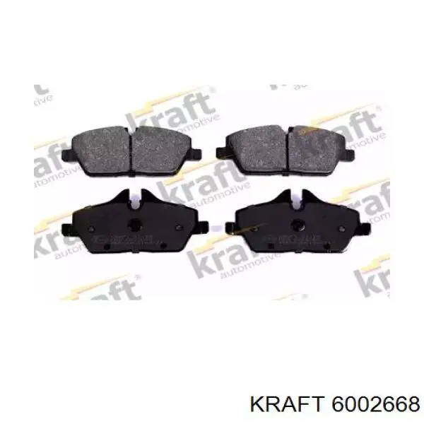 6002668 Kraft колодки тормозные передние дисковые