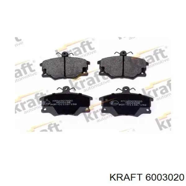6003020 Kraft колодки тормозные передние дисковые