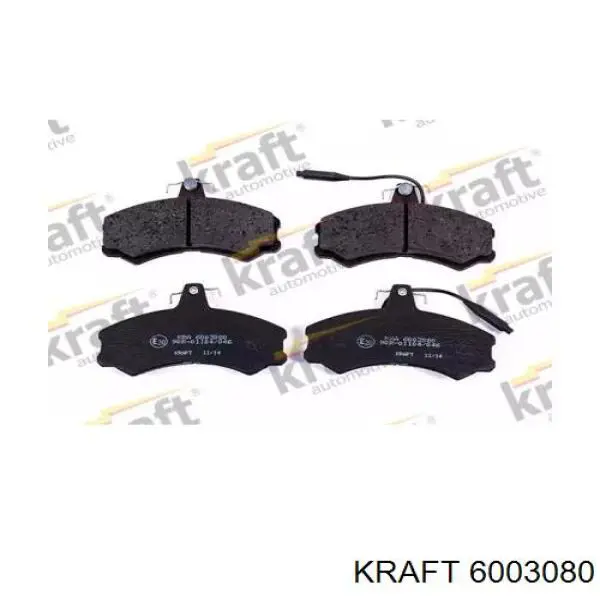 6003080 Kraft колодки тормозные передние дисковые