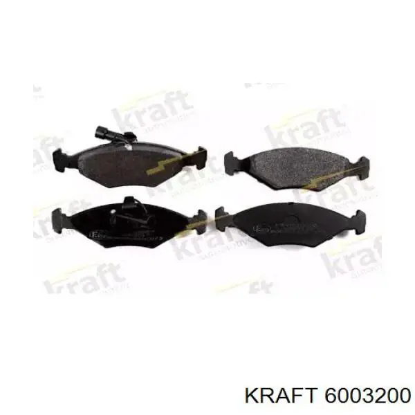 6003200 Kraft колодки тормозные передние дисковые