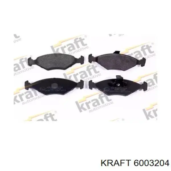 6003204 Kraft колодки тормозные передние дисковые