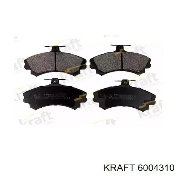 6004310 Kraft колодки тормозные передние дисковые