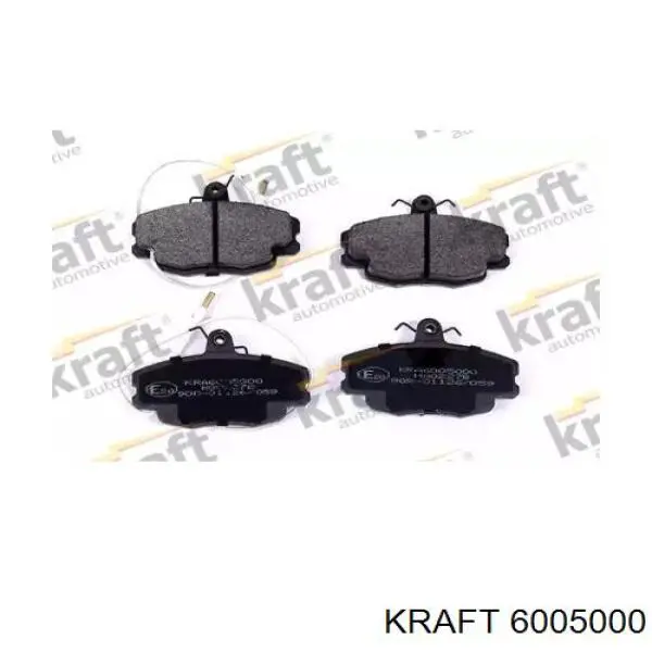 6005000 Kraft колодки тормозные передние дисковые
