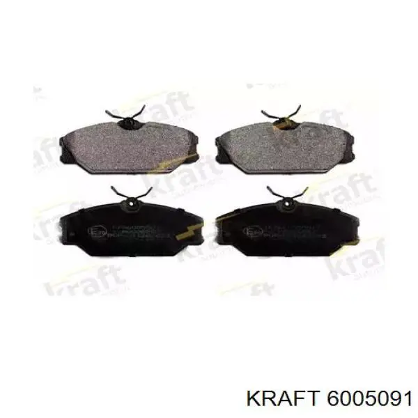 6005091 Kraft колодки тормозные передние дисковые