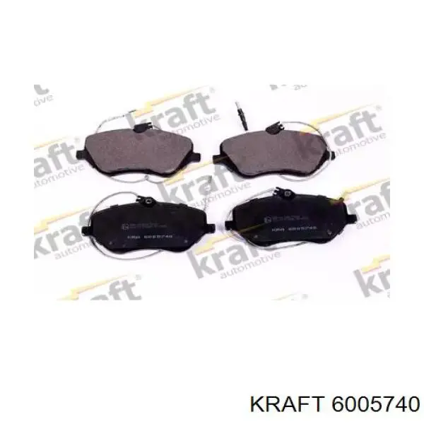 Колодки тормозные передние дисковые KRAFT 6005740