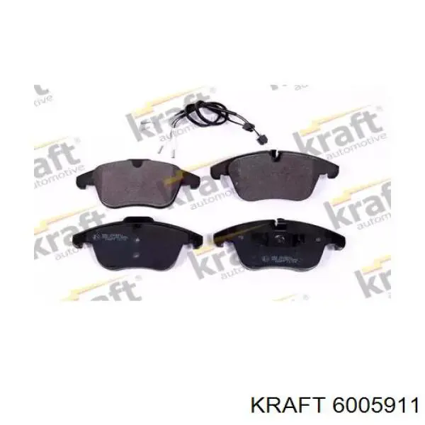 Колодки тормозные передние дисковые KRAFT 6005911