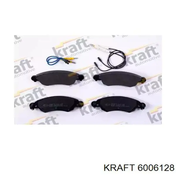 6006128 Kraft колодки тормозные передние дисковые