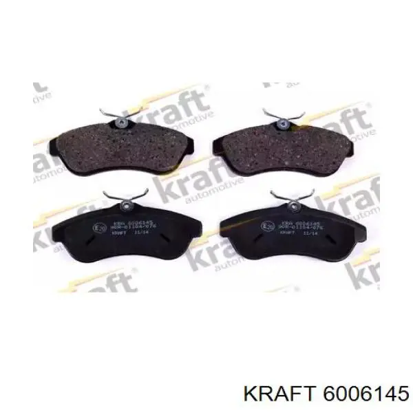 6006145 Kraft колодки тормозные передние дисковые