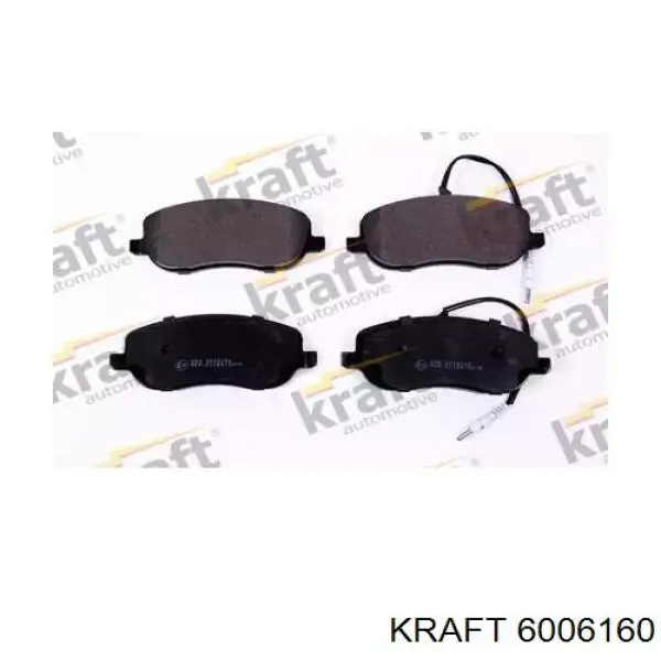 Колодки тормозные передние дисковые KRAFT 6006160