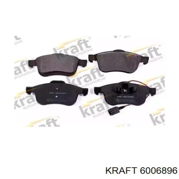 6006896 Kraft колодки тормозные передние дисковые