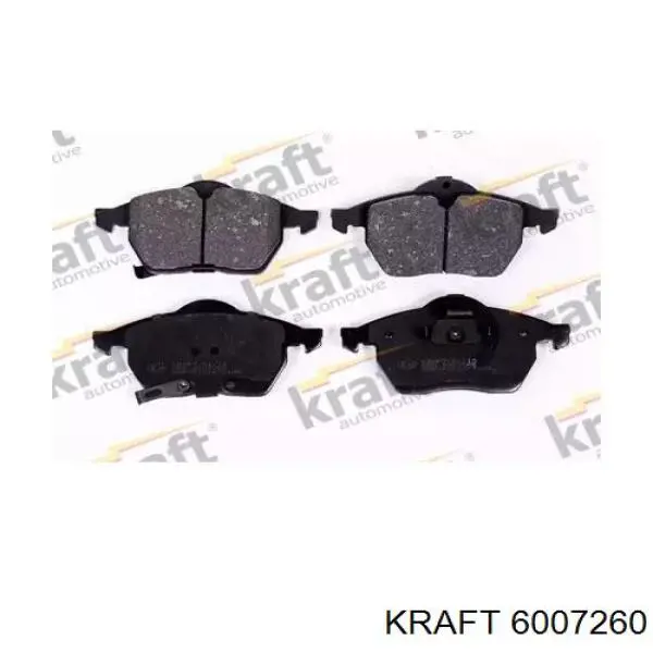 6007260 Kraft колодки тормозные передние дисковые