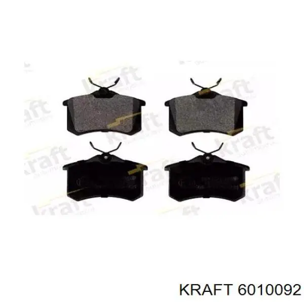 6010092 Kraft колодки тормозные задние дисковые