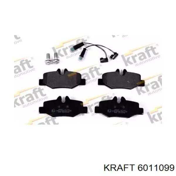 6011099 Kraft колодки тормозные задние дисковые