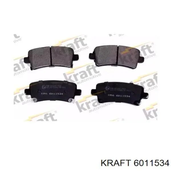 6011534 Kraft Колодки тормозные дисковые комплект