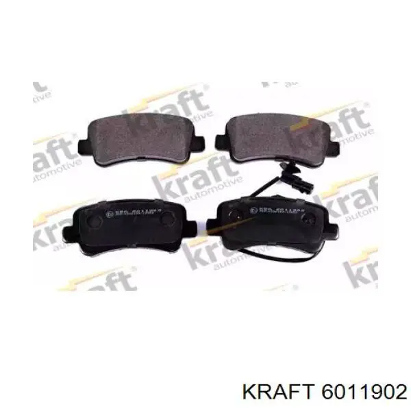 6011902 Kraft колодки тормозные задние дисковые
