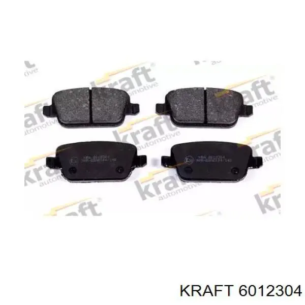 6012304 Kraft колодки тормозные задние дисковые