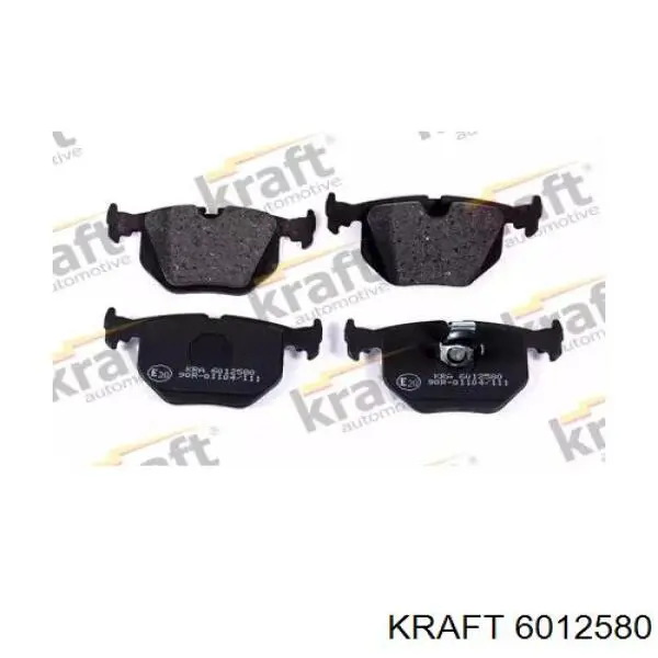 6012580 Kraft задние тормозные колодки